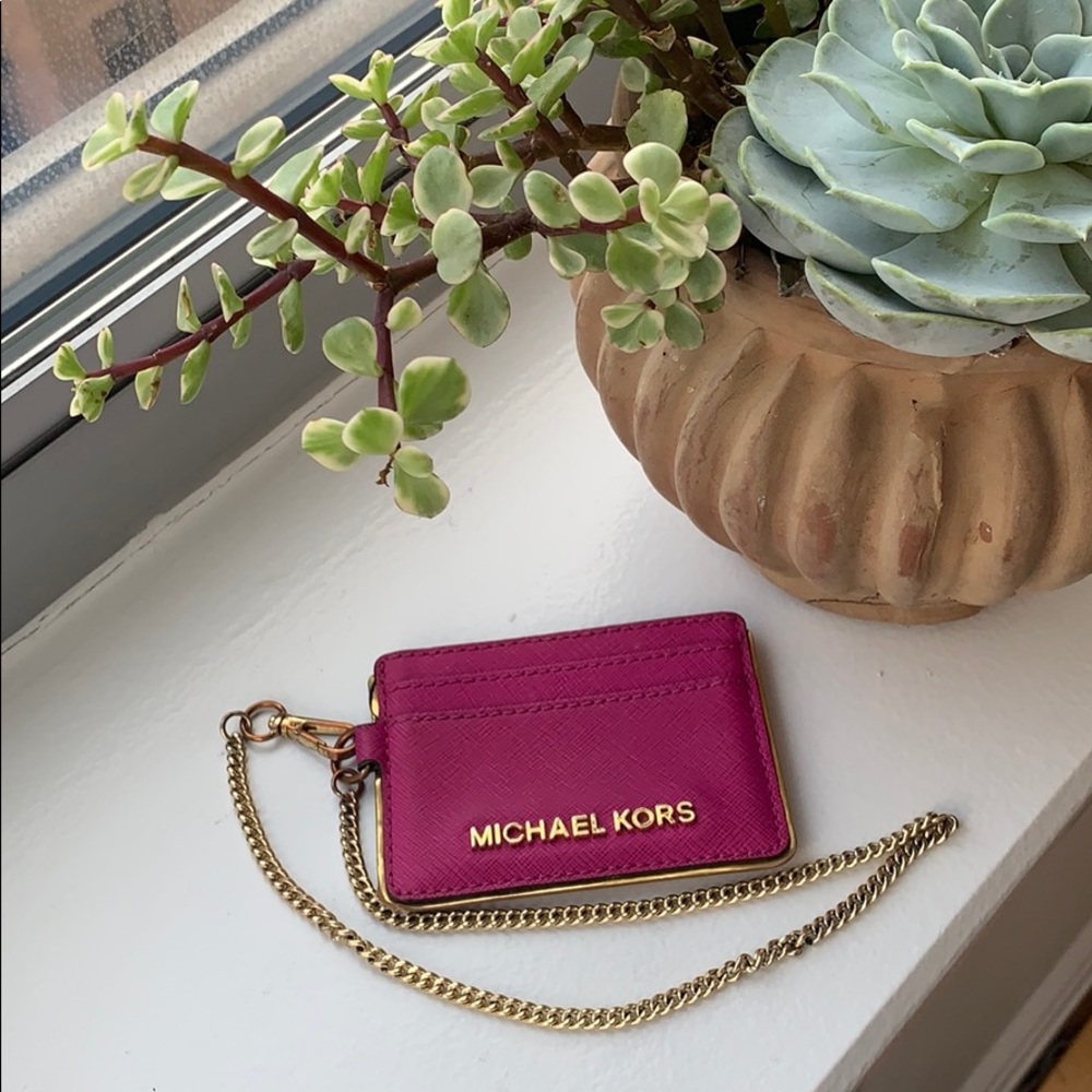 Michael Korea Cardholder Wristlet / Key Chain